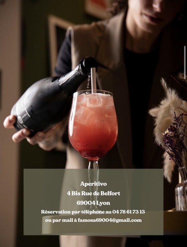 Bar à cocktails maison à Croix-Rousse Lyon 4  anitpasti italiens et reservations de groupes
