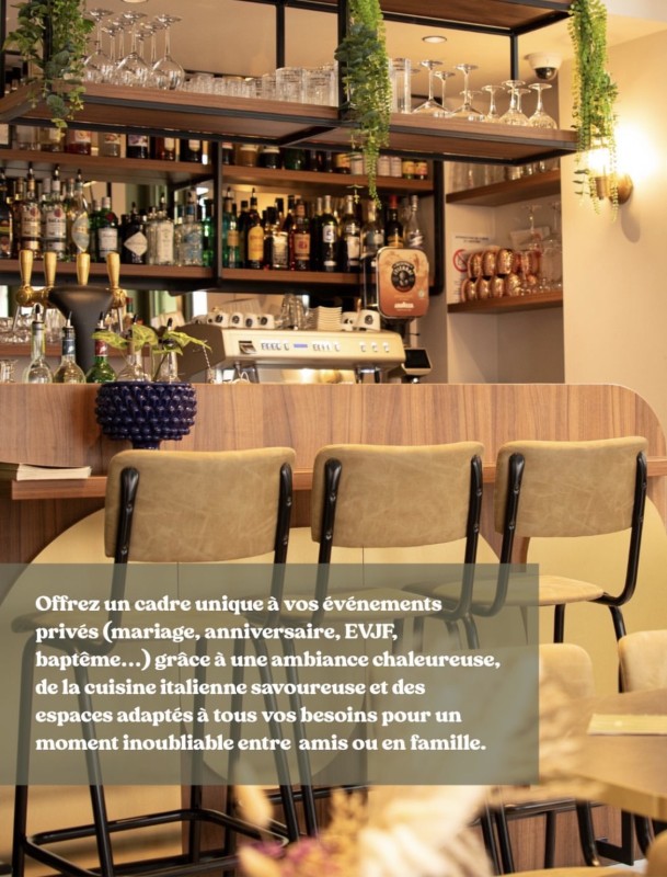 Bar à cocktails maison à Croix-Rousse Lyon 4  anitpasti italiens et reservations de groupes